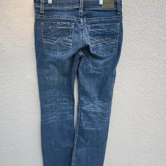 BKE Woman's Payton Bootcut Mid Rise Medium Wash Blue Jeans Size 29R - Picture 4 of 5